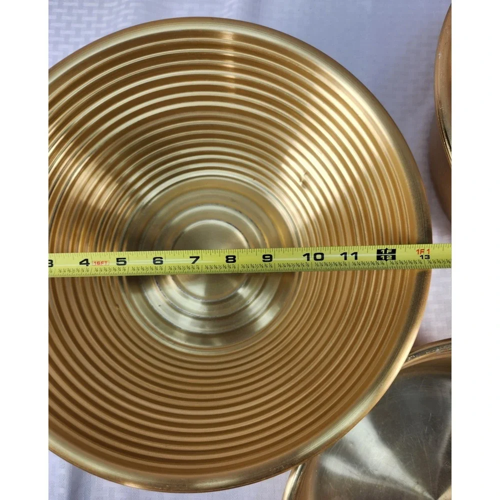 Sunhak Korean Stainless Steel Gold Mixing Serving Bowls (3) High Quality